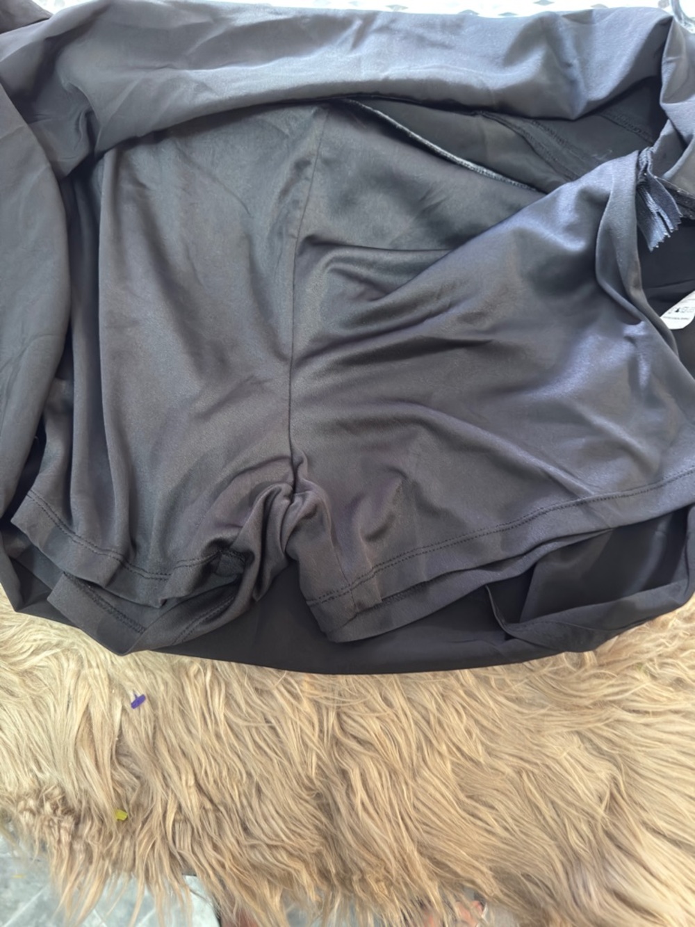 Izod Black Athletic Skirt, attached shorts, Skort, moisture wicking, Sz 18 - Picture 7 of 9